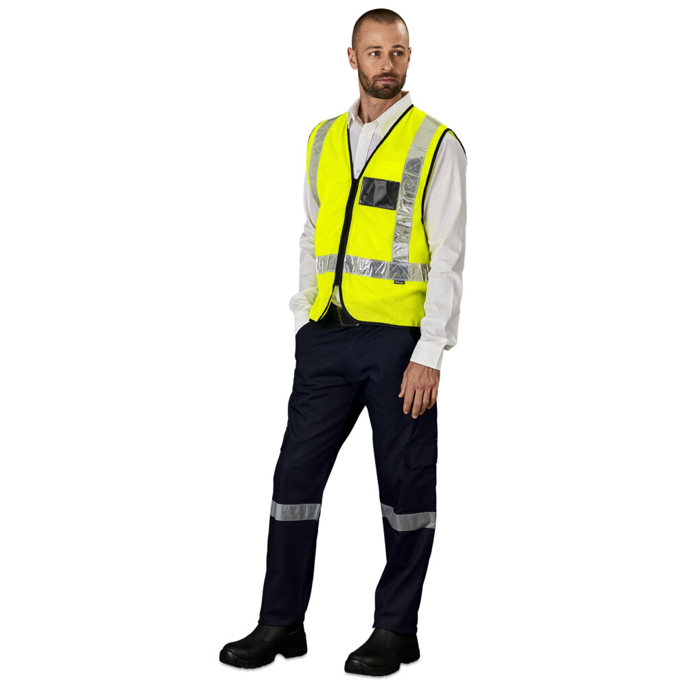 Airport Hi-Viz Reflective Full Zip Vest ALT-1202-Y_MOFR37_default Airport Hi-Viz Reflective Full Zip Vest ALT-1202-Y_MOFR37_default