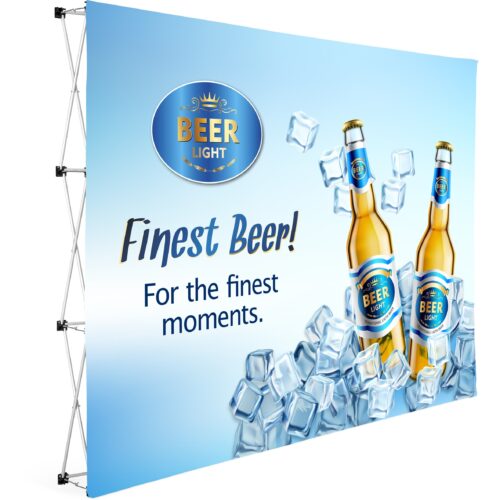 Straight Banner Wall 3m x 2.25m: Stand out and make an Impact