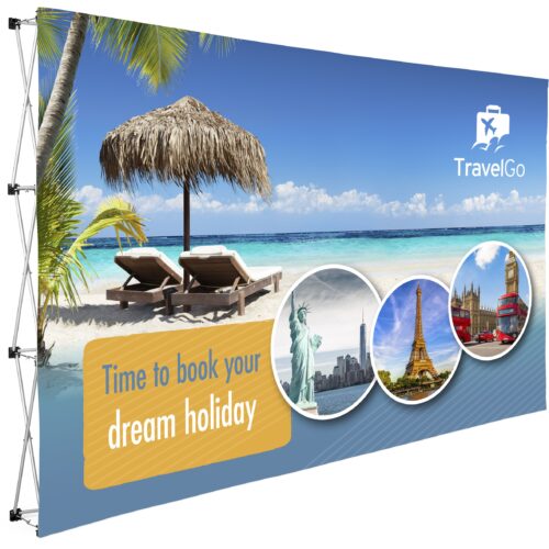 Straight Banner Wall 3.75m x 2.25m