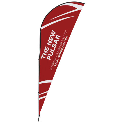 Legend 2m Sublimated Sharkfin Double-Sided Flying Banner - 1 Complete Unit by brandxellence