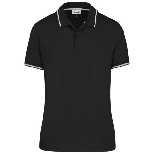 Mens Reward Golf Shirt in black by brandxellence GS-AL-273-A-BL-GHBK_default