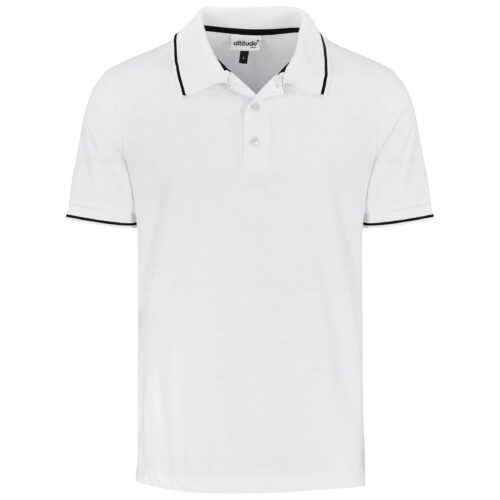 Mens Reward Golf Shirt in white by brandxellence GS-AL-273-A-W_default
