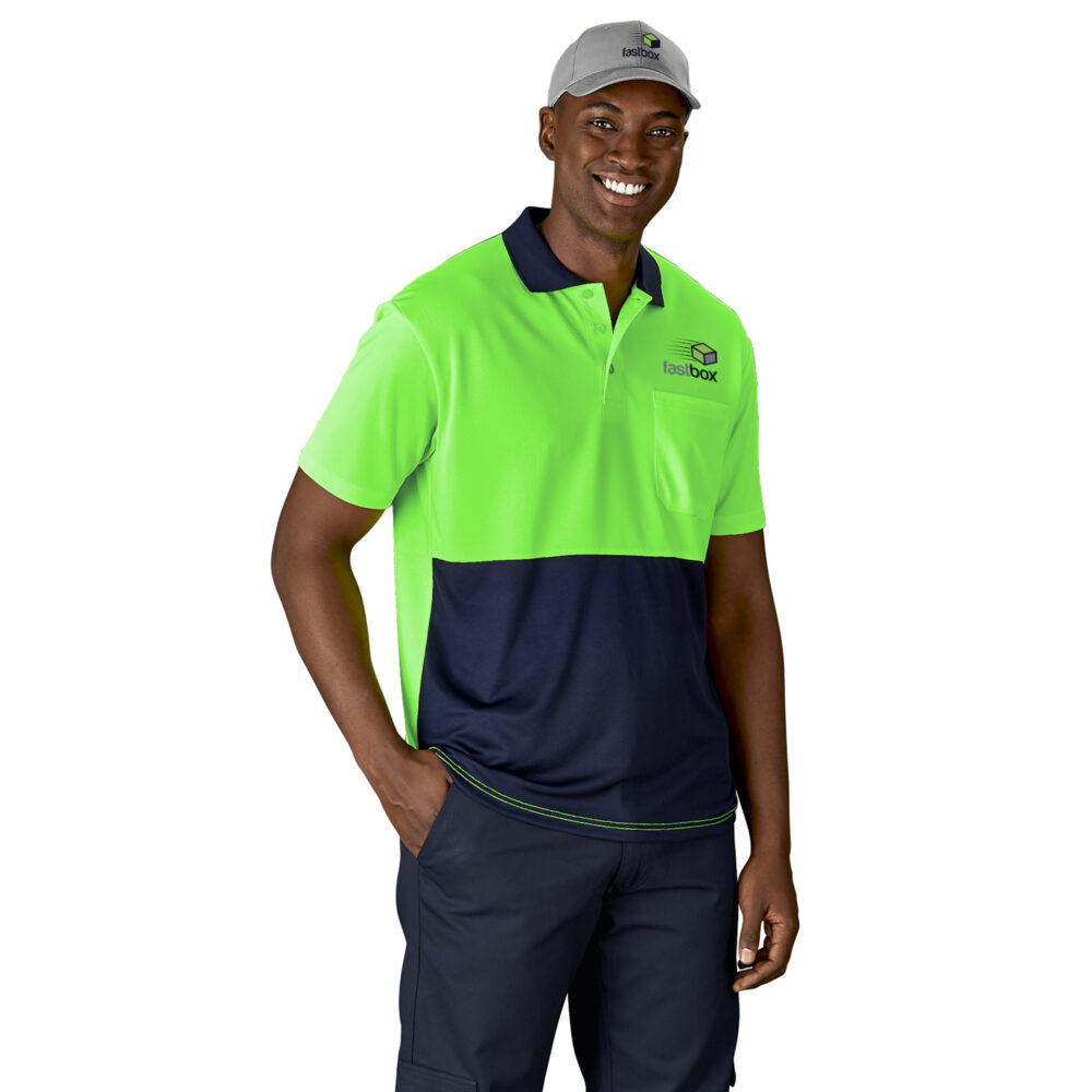Inspector Two-Tone Hi-Viz Golf Shirt ALT-1401_default Inspector Two-Tone Hi-Viz Golf Shirt ALT-1401_default