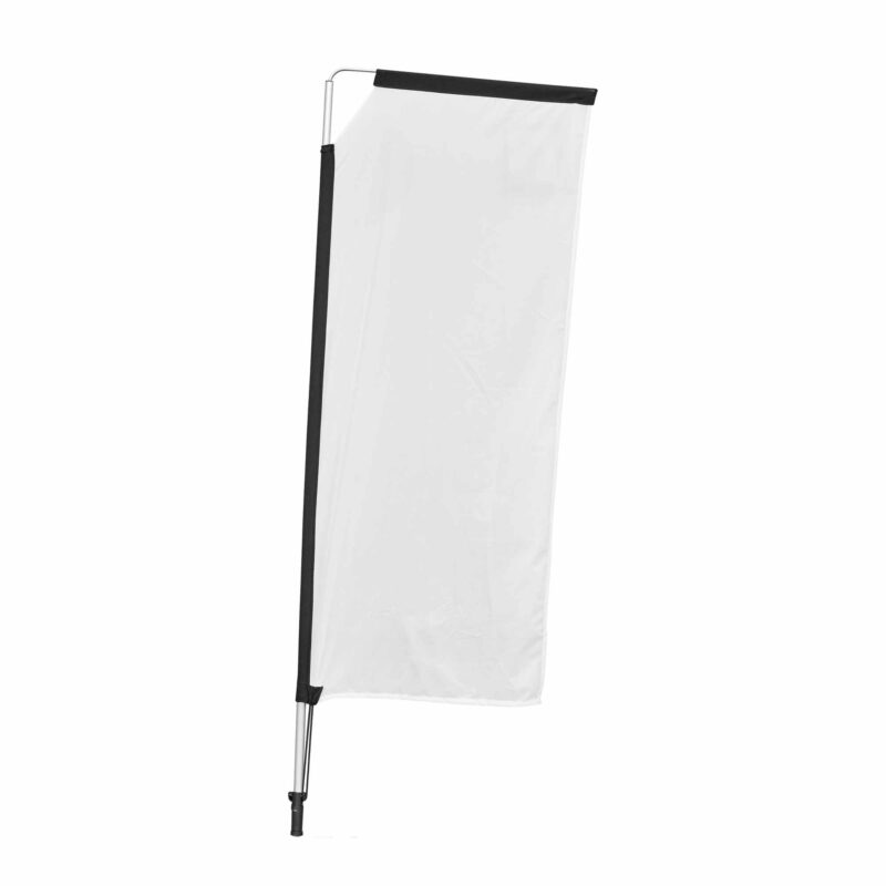 Legend 2m Sublimated Telescopic Double-Sided Flying Banner Blank by BrandXellence