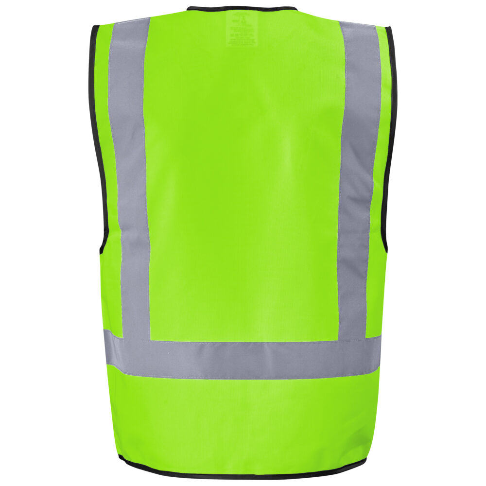 Direction En4 Hi-Viz Reflective Full Zip Vest Lime ALT-1201-L-GHBK_default