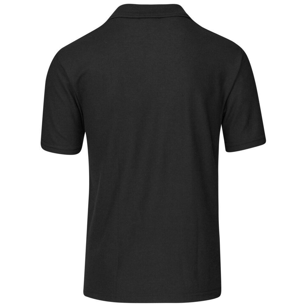 Mens Basic Pique Golf Shirt ALT-BBM-BL-GHBK_default black by brandxellence