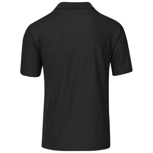 Mens Basic Pique Golf Shirt ALT-BBM-BL-GHBK_default black by brandxellence