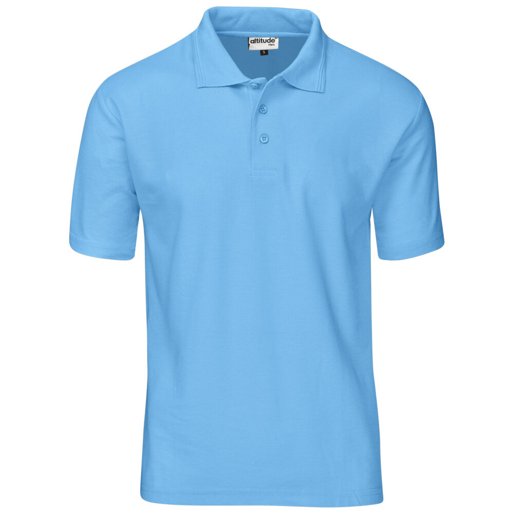 Mens Basic Pique Golf Shirt ALT-BBM-CY_default cya colour by brandxellence