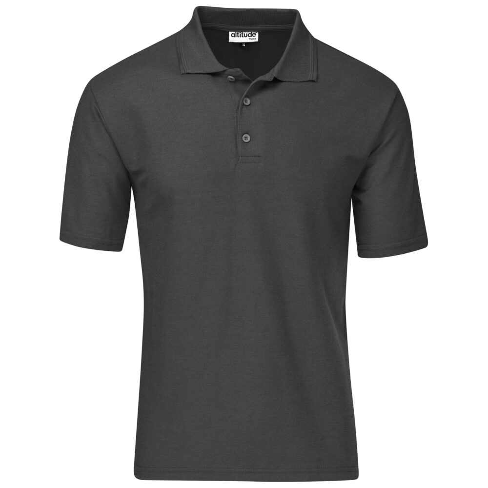 Mens Basic Pique Golf Shirt ALT-BBM-BL-GHBK_default charcoal by brandxellence