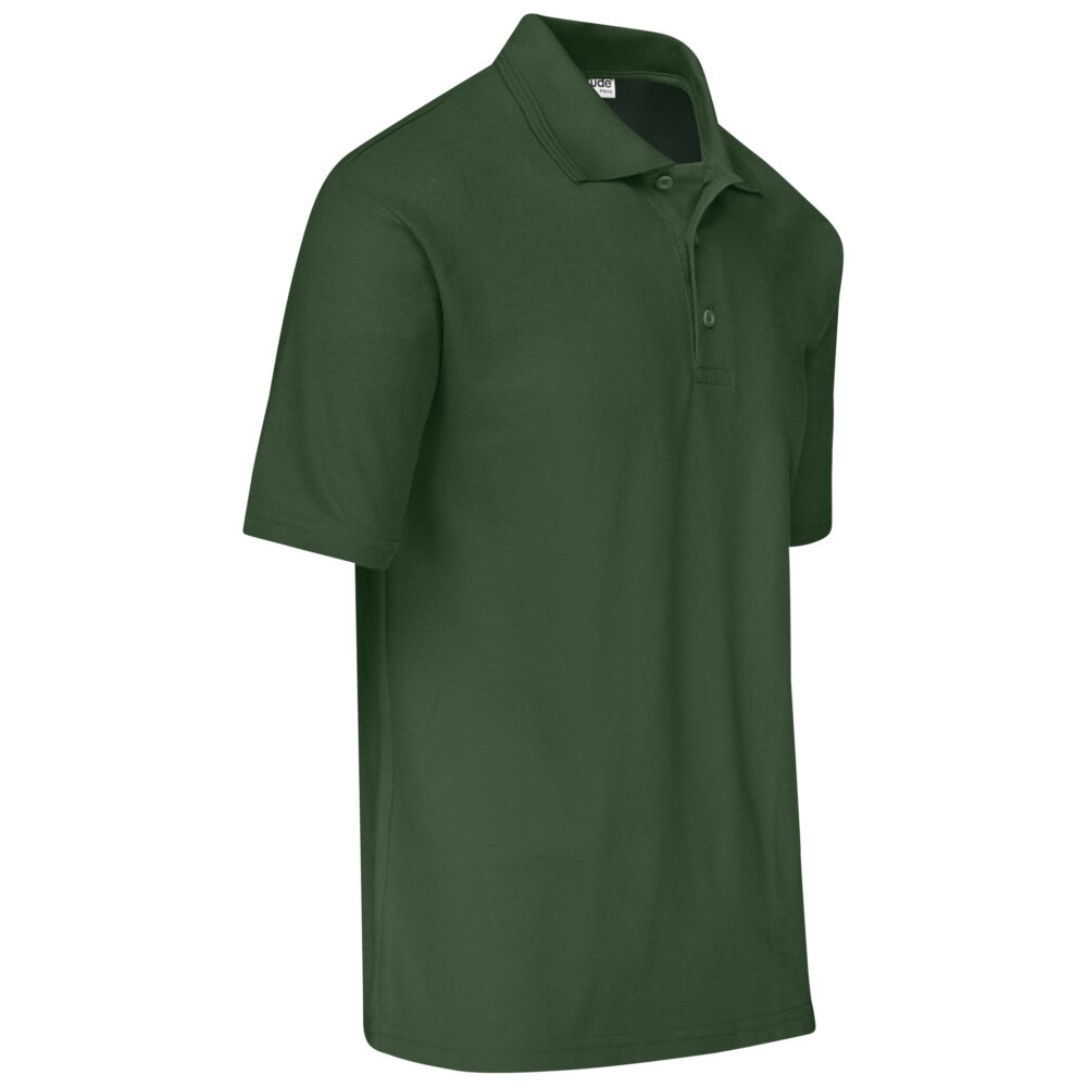 Mens Basic Pique Golf Shirt dark green colour ALT-BBM-DG1_default