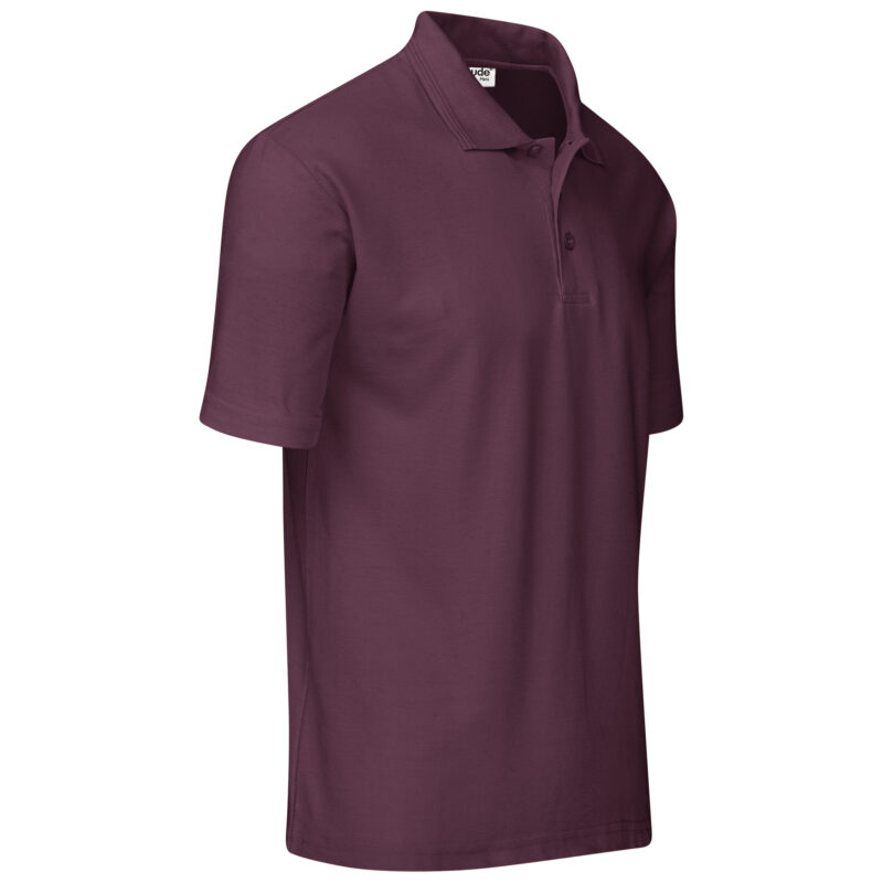 Mens Basic Pique Golf Shirt ALT-BBM-DR_default in dark red by brandxellence