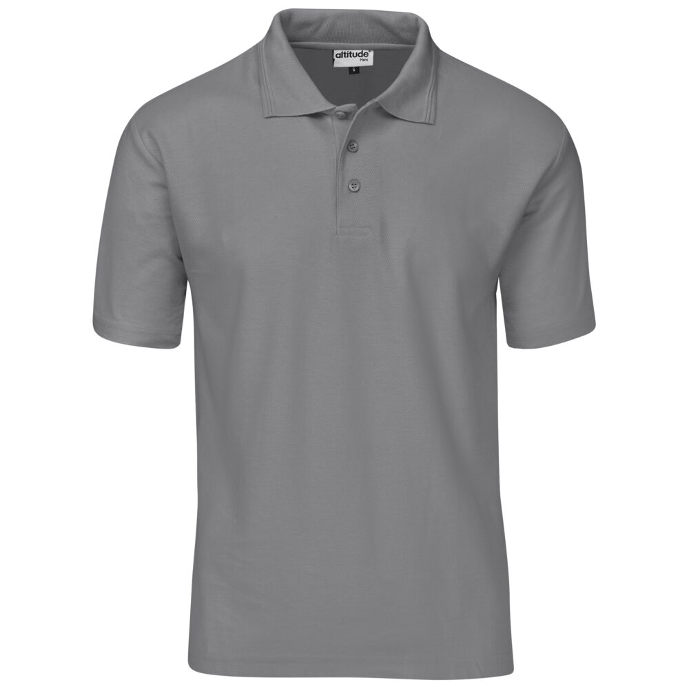 Mens Basic Pique Golf Shirt ALT-BBM-GY_default in grey by brandxellence