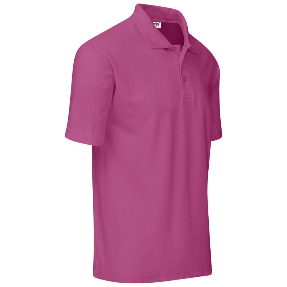 Mens Basic Pique Golf Shirt ALT-BBM-PI_default in pink by brandxellence