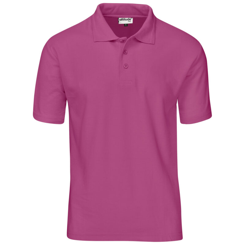 Mens Basic Pique Golf Shirt ALT-BBM-PI_default in pink by brandxellence