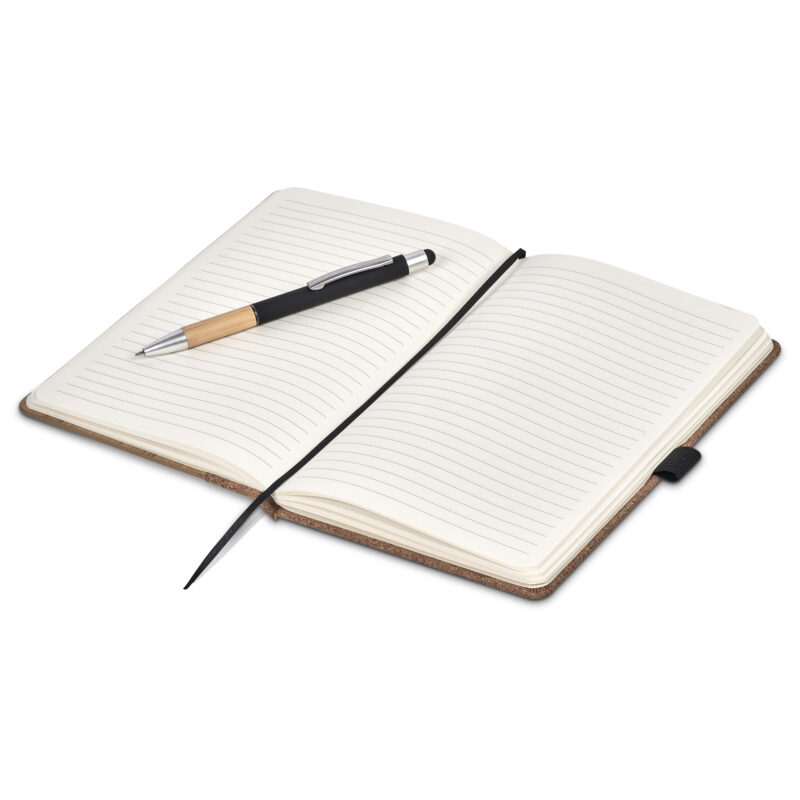 Okiyo Eri Bamboo & Cork Notebook & Pen Se NF-OK-163-B-06_default by brandxellence