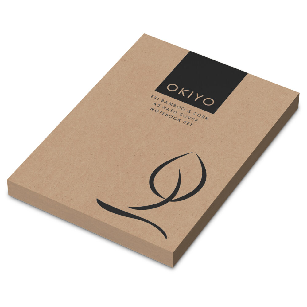 Okiyo Eri Bamboo & Cork Notebook & Pen Se NF-OK-163-B-06_default by brandxellence