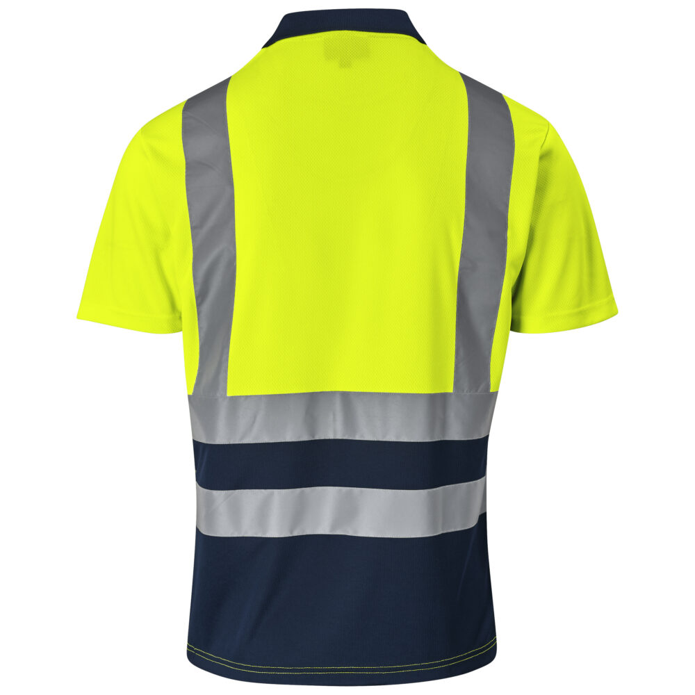 Surveyor Two-Tone Hi-Viz Reflective Golf Shirt ALT-1402-Y-GHBK_default Surveyor Two-Tone Hi-Viz Reflective Golf Shirt ALT-1402-Y_LIFESTYLE03-LOGO_default