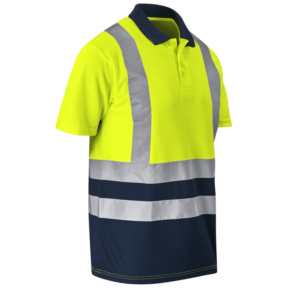 Surveyor Two-Tone Hi-Viz Reflective Golf Shirt ALT-1402-Y-GHSI_default Surveyor Two-Tone Hi-Viz Reflective Golf Shirt ALT-1402-Y_LIFESTYLE03-LOGO_default