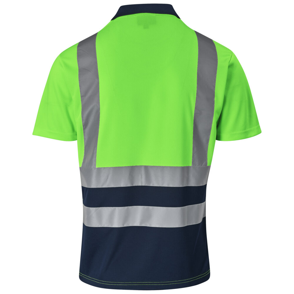 Surveyor Two-Tone Hi-Viz Reflective Golf Shirt lime ALT-1402-L-GHBK_default Surveyor Two-Tone Hi-Viz Reflective Golf Shirt lime ALT-1402-L-GHBK_default