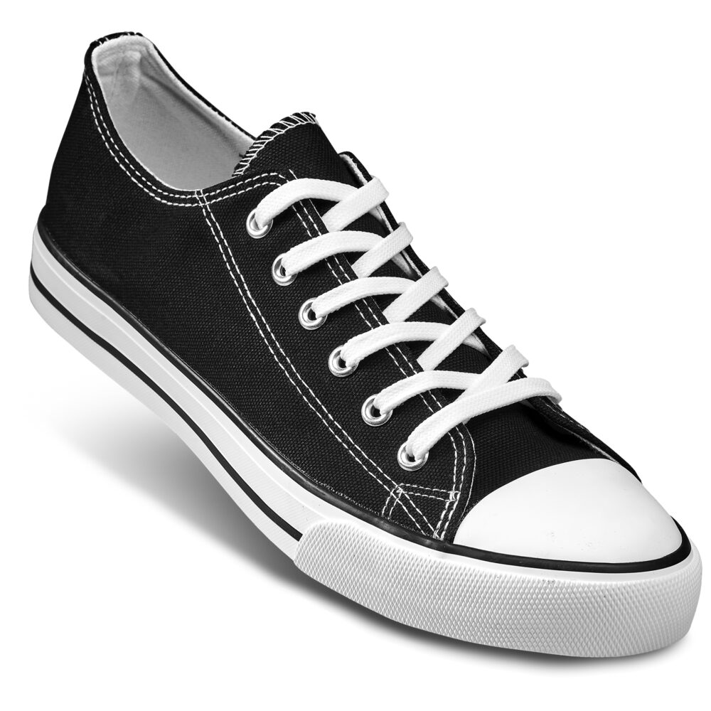 black ALT-TRD-BL-GHFR_1_default Unisex Trendi Canvas Sneaker black ALT-TRD-BL-GHFR by brandxellence