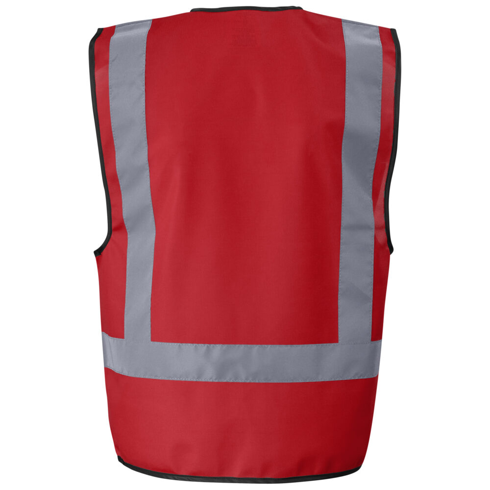 Direction En4 Hi-Viz Reflective Full Zip Vest red ALT-1201-R_default