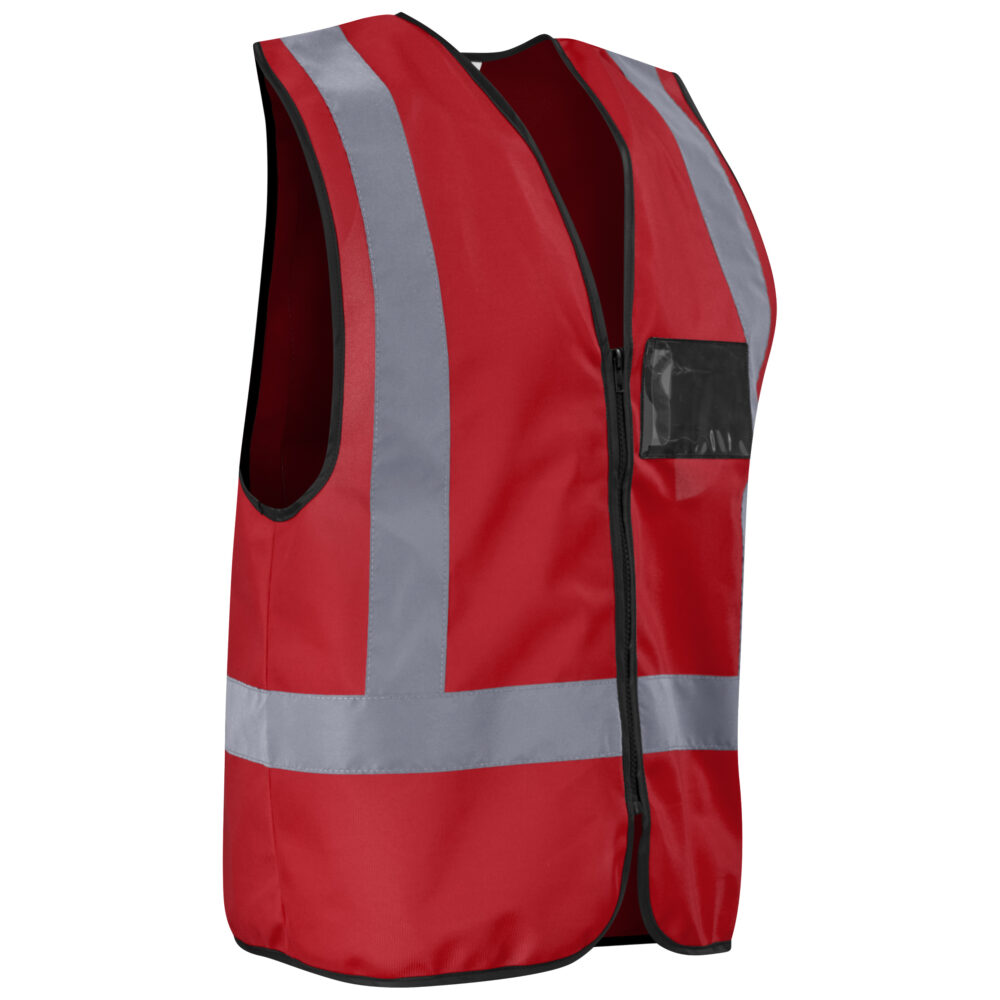 Direction En4 Hi-Viz Reflective Full Zip Vest red ALT-1201-R_default