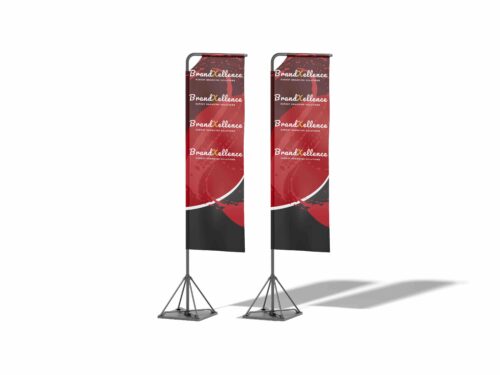 telescopic banner set of 2 single sided Rectangular Flag Banner Telescopic banner Mockup example - brandxellence branding company johannesburg telescopic banner set of 2 single sided Rectangular Flag Banner Telescopic banner Mockup example - brandxellence branding company johannesburg
